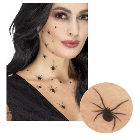 Black Widow Spider Sfx Tattoo Transfer Kit This May Be The Creepiest