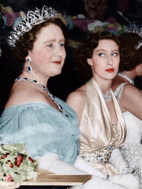 Queen Mother And Princess Margaret September 1951is Princess Margaret Rose Eyeing That