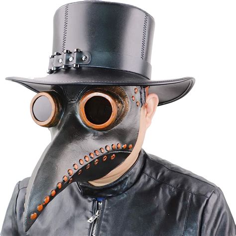 Nechari Steampunk Plague Doctor Bird Beak Mask Medieval Bubonic Plague