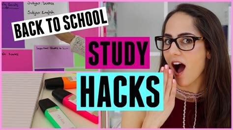 10 Back To School Study Hacks Youtube