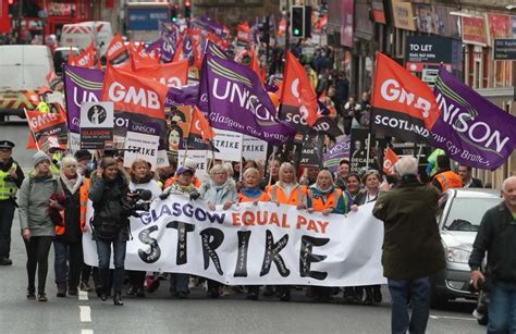 Mass Strike Wins Historic Step Towards Victory In Glasgow Equal Pay