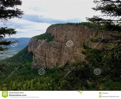 View Of The Enderby Cliffs A Provincial Park In British Columbia