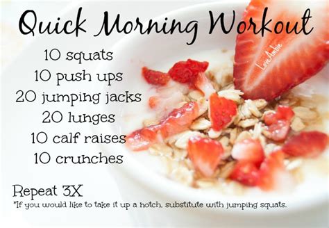 Quick Morning Workouts Easy Exercises To Do At Home