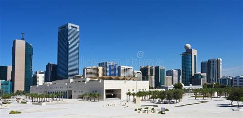 Urban Landscape Of Abu Dhabi Uae Clear Sunny Day 12 March 2020