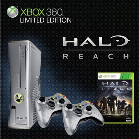 Xbox 360 250gb Halo Reach Console Bundle Videojuegos