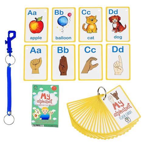 Buy My Asl Alphabet Flash Cards 26 Alphabet Toddlers American Sign