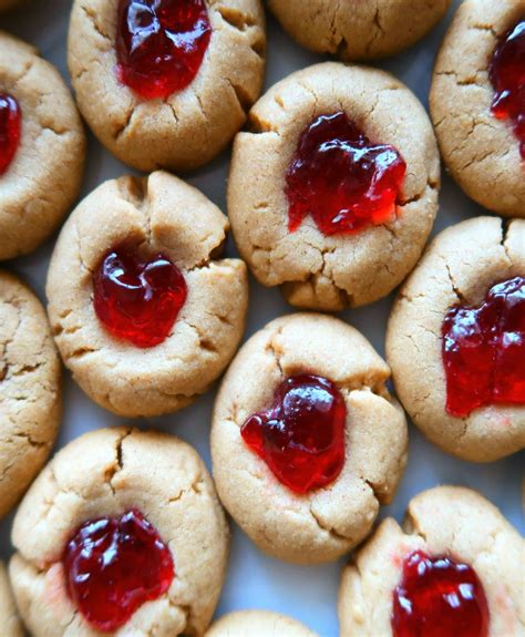 Peanut Butter And Jelly Thumbprint Cookies Yay For Food
