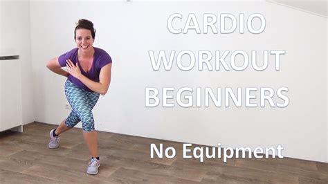 20 Minute Cardio Workout For Beginners No Equipment Bodyweight Only