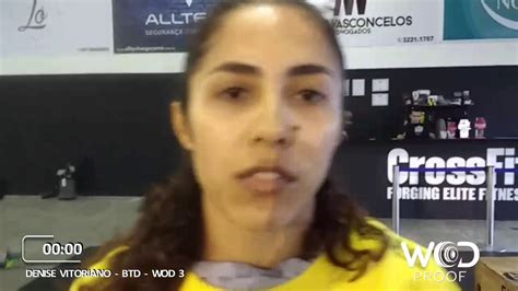denise vitoriano wod 3 qualifier brazil throwdown 2017 vídeo 4 youtube