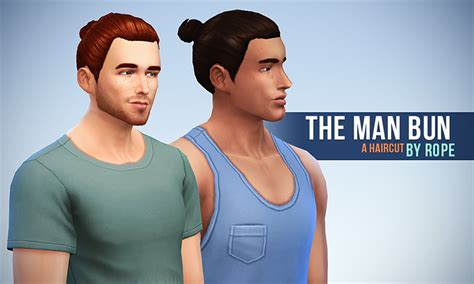 Sims 4 Cc Male Ponytails And Updo Hair Mods All Free