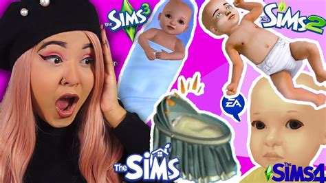 Comparing Sim Babies Sims 1 Vs Sims 2 Vs Sims 3 Vs Sims 4 Youtube