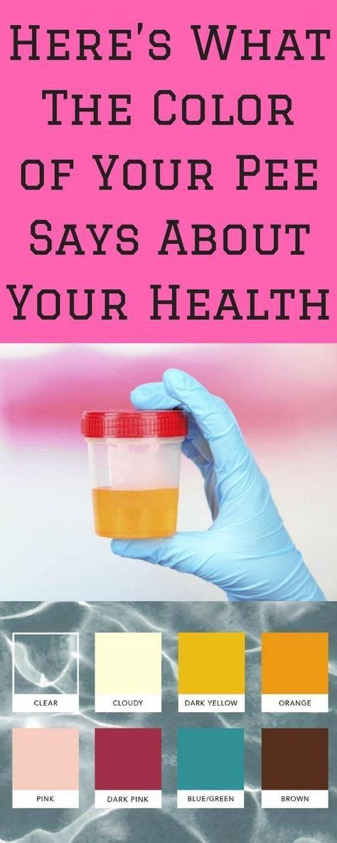 Heres Exactly What The Color Of Your Pee Says About Your Health With Images Health