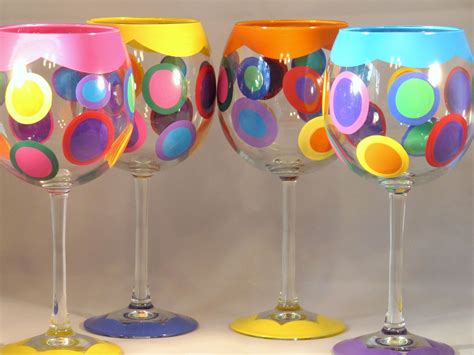 Polka Dot Wine Glasses Fun And Stylish