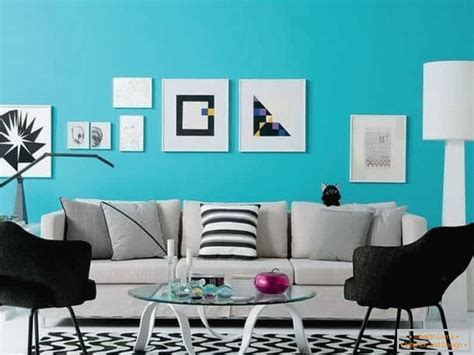 Color Turquesa En El Interior Combinación De Fotos