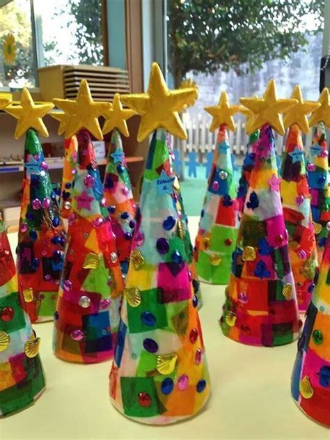 Tissue Paper Christmas Trees Love These Cute Kids Crafts