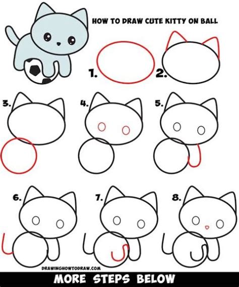Belaian dari seorang tuan boleh membentuk seekor kucing yang patuh pada peraturan dan rasa disayangi. 10 Cara Menggambar Anak Kucing, Posenya Lucu-lucu | Dailysia
