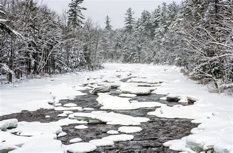 Swift River In Autumn White Mountains New Hampshire Stock Image