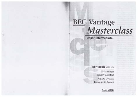 Bec Vantage Masterclass Workbook Business English Studocu