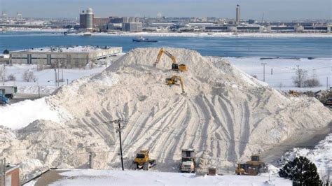 Bostons Massive Pile Of Filthy Snow Finally Melts Away Months After