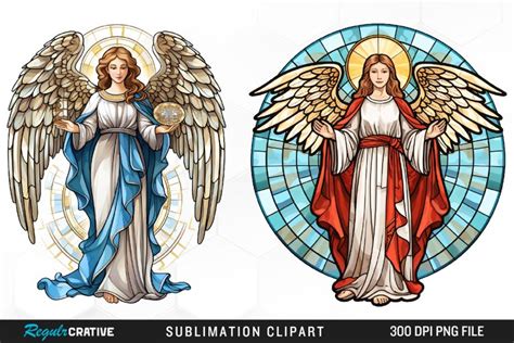 Stained Glass Angel Png Clipart