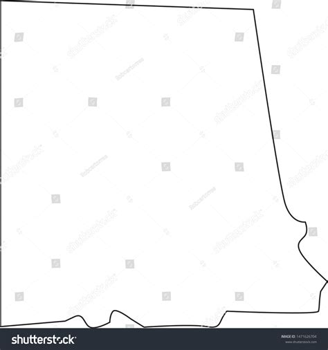 Map Of Chambers In State Of Alabama Royalty Free Stock Vector