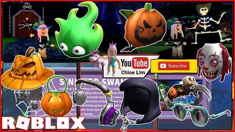 Roblox Sinister Swamp Gameplay Getting 9 More Hallows Eve Event Items