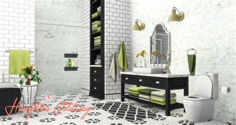 My Sims 4 Blog Hamptons Getaway Bathroom Addon By Peacemaker Ic