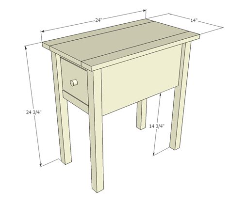 Maybe you would like to learn more about one of these? Ana White | Build a Narrow Cottage End Tables | Free and ...