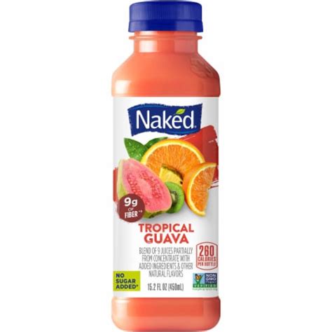 Naked Juice Guava No Sugar Added Fruit Smoothie Drink 15 2 Fl Oz Kroger