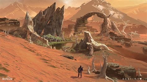 Artstation Destiny Early Mars Exploration Dorje Bellbrook