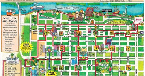 Tourist Map Of Savannah Ga Printable Printable Templates