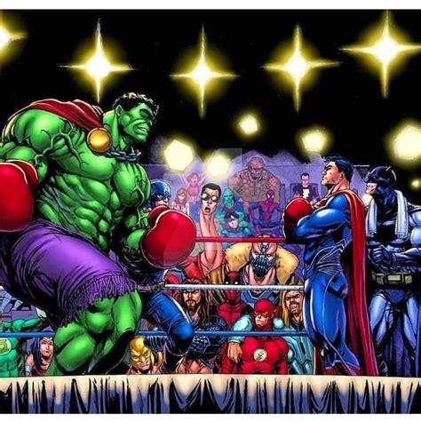 Hulk Vs Superman Boxing Hulk Vs Superman Hulk Marvel Marvel