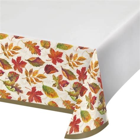 Autumn Colors Of The Wind Plastic Tablecloth Party At Lewis Elegant