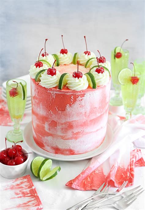 Cherry Limeade Layer Cake Sprinkle Bakes