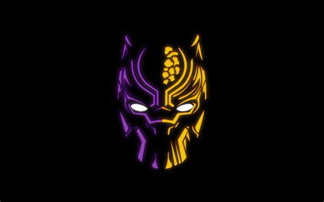 Download Black Panther Mask Logo Wallpaper