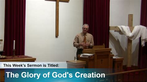 Sermon The Glory Of Gods Creation Full Gospel Sdb