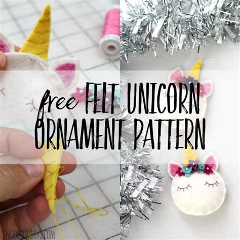 How To Make Unicorn Ornaments Unicorn Ornaments Unicorn Christmas