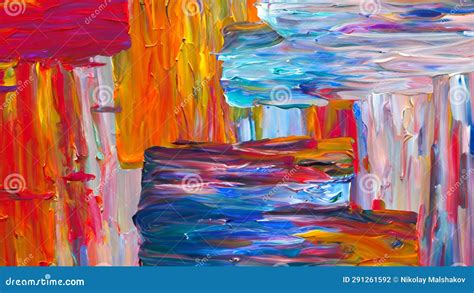 Masterpiece Unveiled: Oil Painting for Your Background Stock Photo