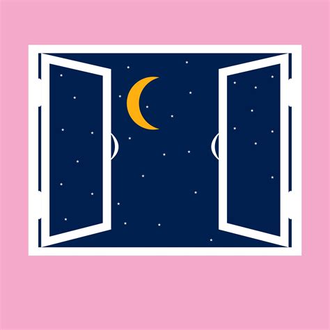 Night Out The Window Icon In Cartoon Style 3211212 Vector Art At Vecteezy