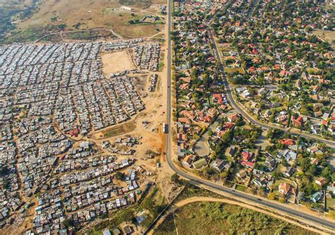 Lines Dividing Rich And Poor Photographed With Drones