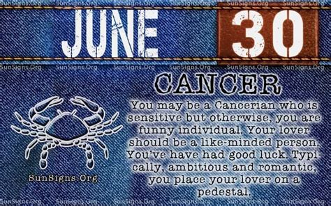 June 30 Zodiac Horoscope Birthday Personality Sunsignsorg