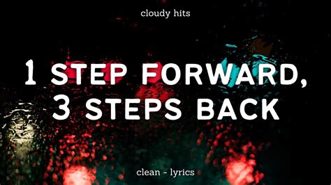 Olivia Rodrigo 1 Step Forward 3 Steps Back Clean Lyrics Youtube