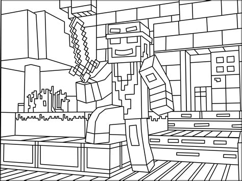 Minecraft Ninja Coloring Page Minecraft Coloring Pages Lego Coloring Pages Coloring Books