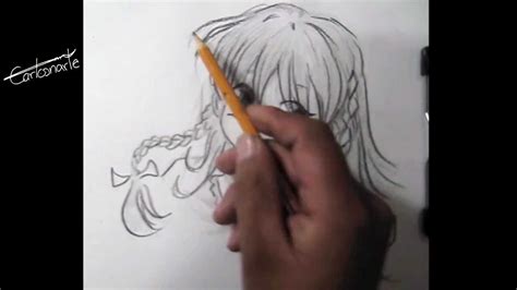 Cómo Dibujar Anime O Manga Dibujo A Lápiz Chica Paso A Paso