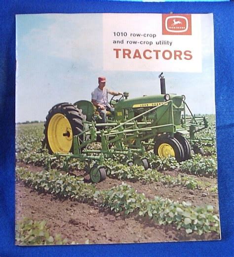 1963 John Deere 1010 Row Crop And Row Crop Utility Tractor Brochure 35hp