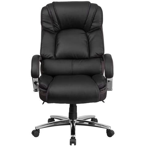 Hercules Series Big And Tall 500 Lb Rated Black Leathersoft Executive