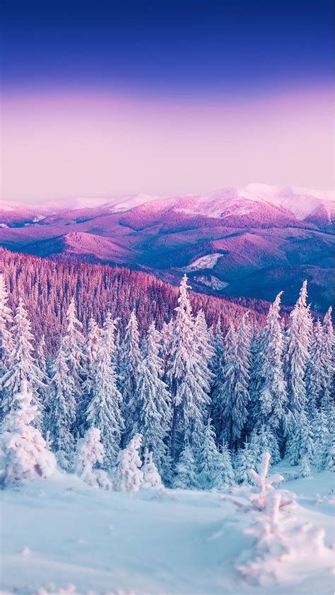 Purple Winter Mountains Wallpapers Wallpaper Cave