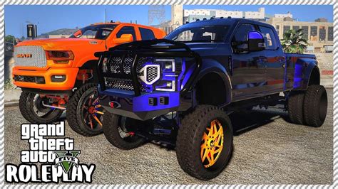 Gta 5 Roleplay Taking Lifted Sema Truck To Car Meet Redlinerp