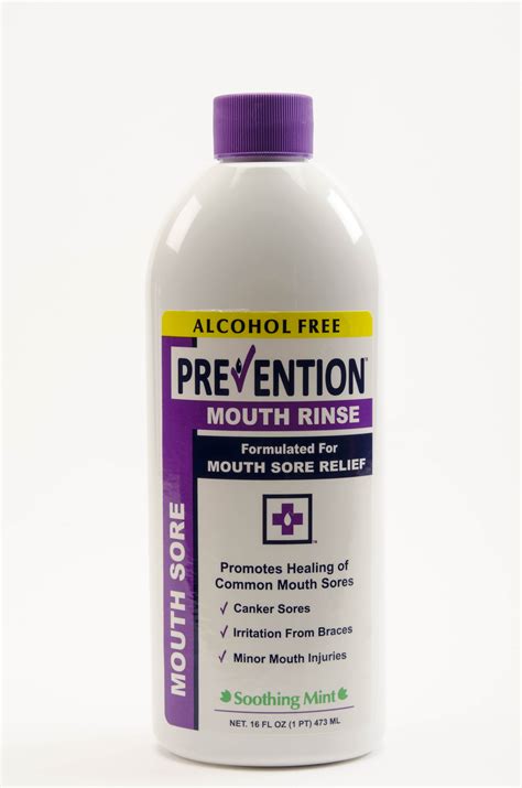 Prevention Mouth Sore 16 Oz Mouth Rinse Mouth Sore Relief Mint