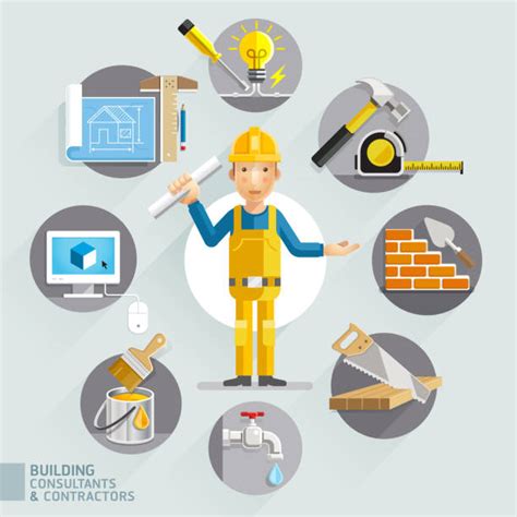 Building Contractor Clip Art Vector Images And Illustrations Istock